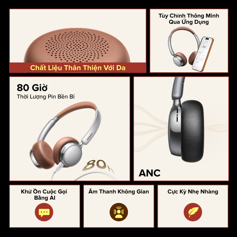 [MỚI] Tai nghe Bluetooth Y2k cổ điển UGREEN Studio Plus ANC khử tiếng ồn Bluetooth 6.0 thập niên 80 cho quà tặng bé gái | BigBuy360 - bigbuy360.vn