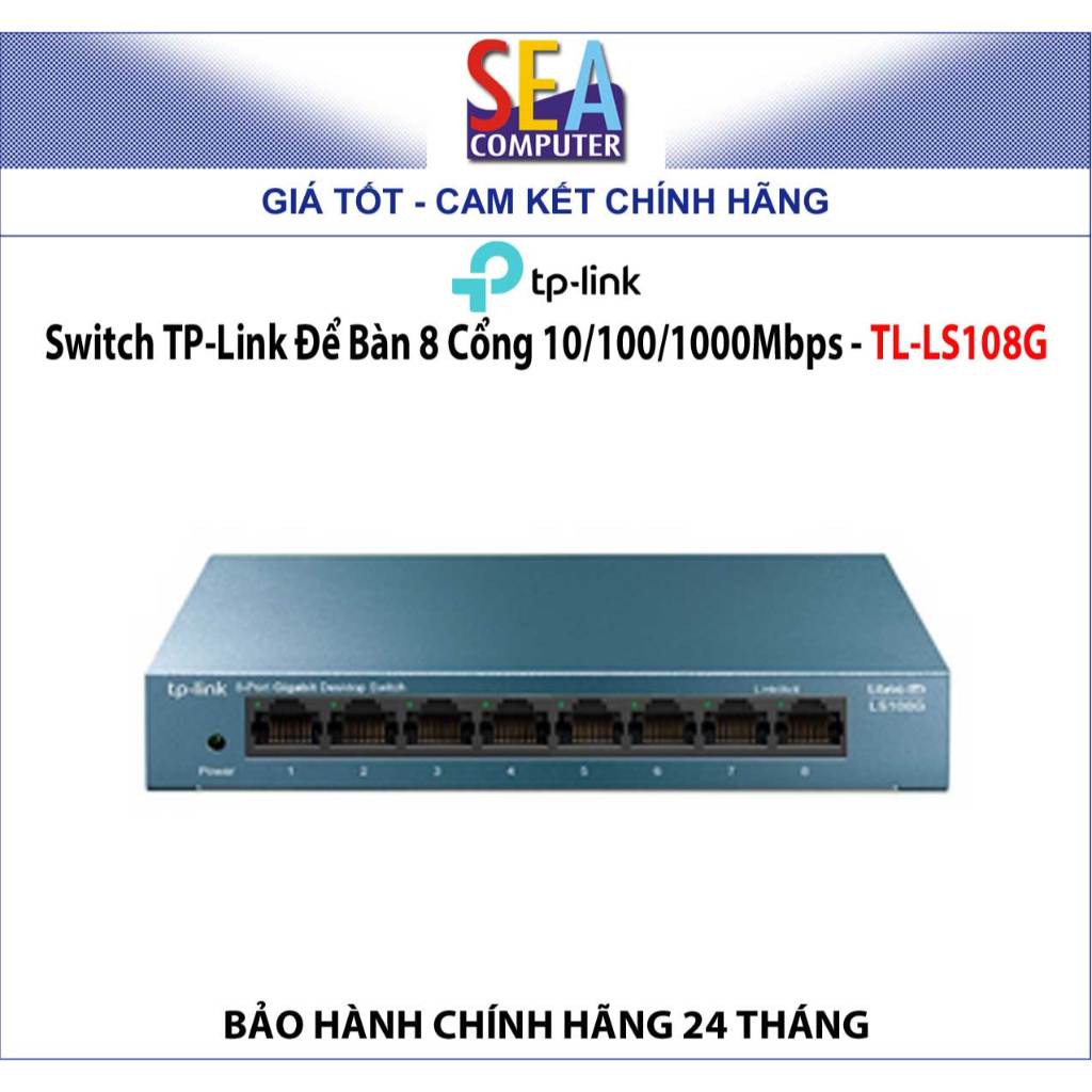 Switch TP-Link Để Bàn 8 Cổng 10/100/1000Mbps - TL-LS108G