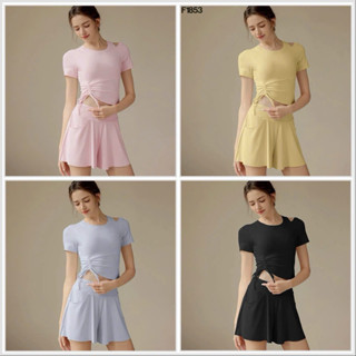 Sét thể thao áo và quần đùi bên trong có lót có túi 2 bên chơi pickleball, tennis, cầu lông, Gym chất thun lạnh QCCC