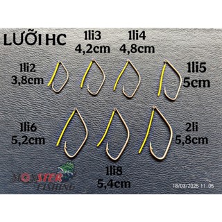  Lưỡi Câu Móc Nhái Thật Nhiều Kích Cỡ Thép Cao Cấp Siêu Cứng Sắc Bén 