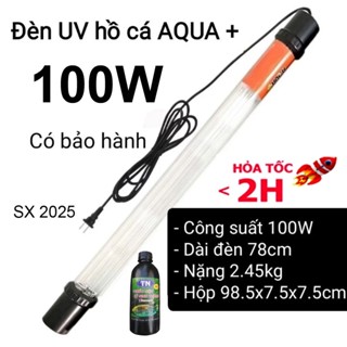  Đèn UV 100W AQUA SUV+ Diệt Khuẩn Rêu Tảo Hồ Cá Koi Xử Lý Nước Thải 7 Ngày | Diệt Tảo SEAWEED 500ML 