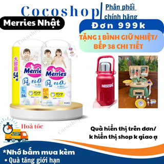 [TPHCM] Tã bỉm quần/ dán Merries các size Nb90/ S82/ M64/  L54/ M58/ L44/ XL 38/ XXL26 Hàng nhập khẩu công ty Kao