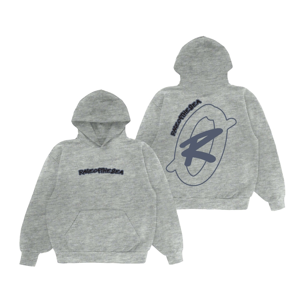 ÁO HOODIE/KHOÁC JACKET NỈ 2 DA CÓ NÓN HAI LỚP TAY DÀI FORM BOXY UNISEX RAGE OF THE SEA(ROTS STUDIO) - "HOODIE BILOGO" | BigBuy360 - bigbuy360.vn
