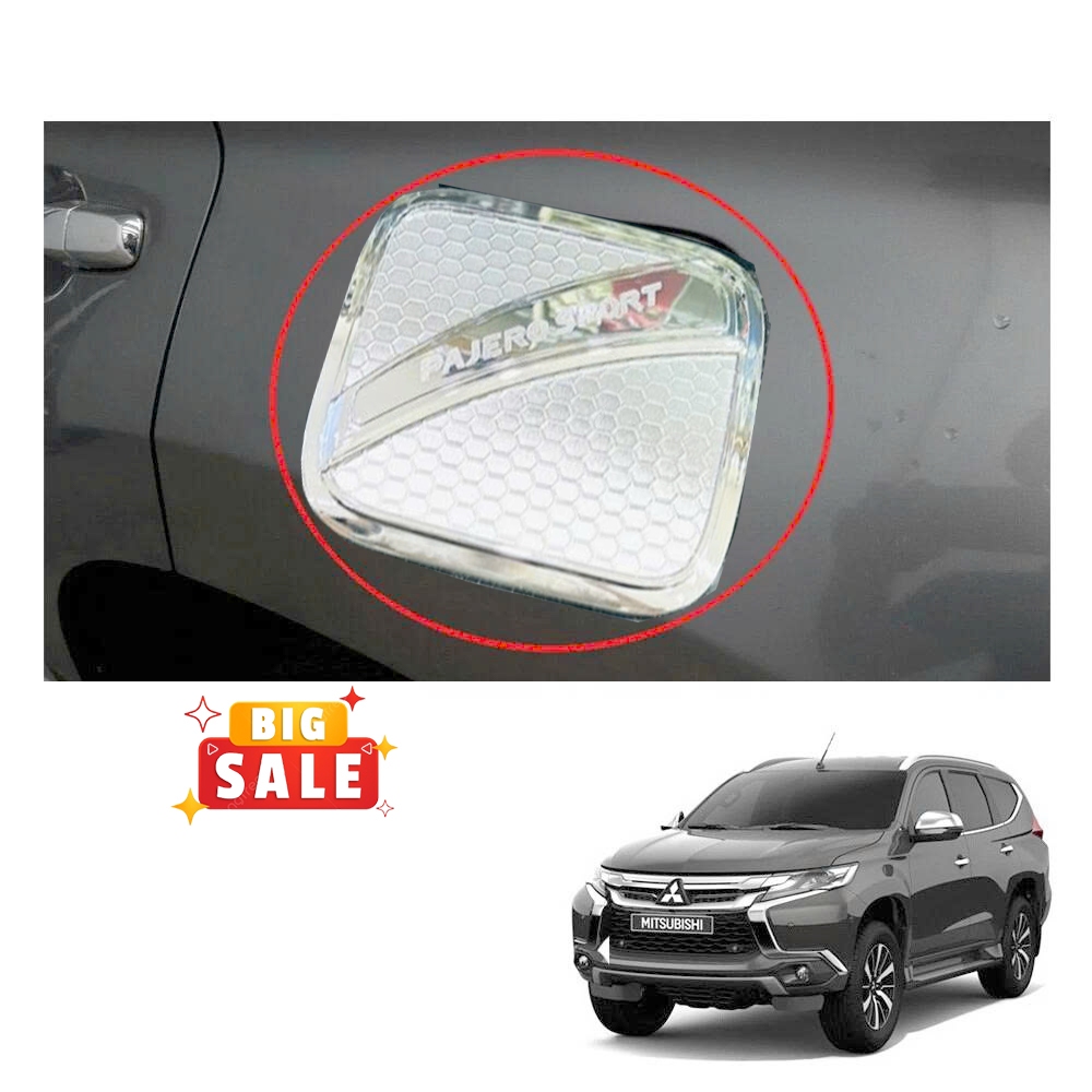 Ốp Nắp Bình Xăng Pajero Sport 2017 2018 2019 2020 2021 2022 2023 2024 - Ốp Bảo Vệ Nắp Xăng Pajero
