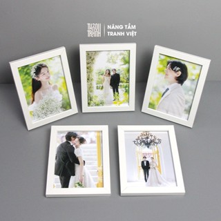  Bộ 5 Khung Hình Để Bàn 13x18 15x21 - Khung Ảnh Cưới Thảo Tranh - Không Kèm In Ảnh 