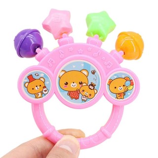 Đồ Chơi Xúc Xắc Gấu 5 Chuông Cho Bé Từ 3 Tháng