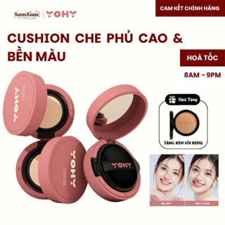  Cushion Kiềm Dầu Lâu Trôi Mướt Mịn Tự Nhiên YOHY Kèm Lõi Thay  Refill  🍑 