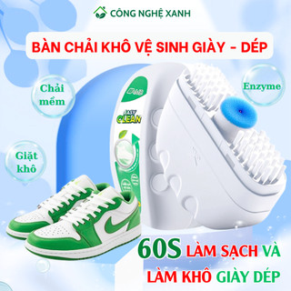 Xịt khô tẩy trắng giày dép đa năng AMB, bàn chải khô vệ sinh giày dép dạng bọt khử mùi hôi giày