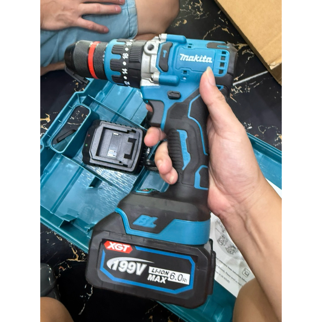 máy khoan makita 199v không than đầu 13ly