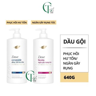  Dầu gội Dove Ceramide Phục hồi hư tổn  Biotin Ngăn gãy rụng tóc 640g 