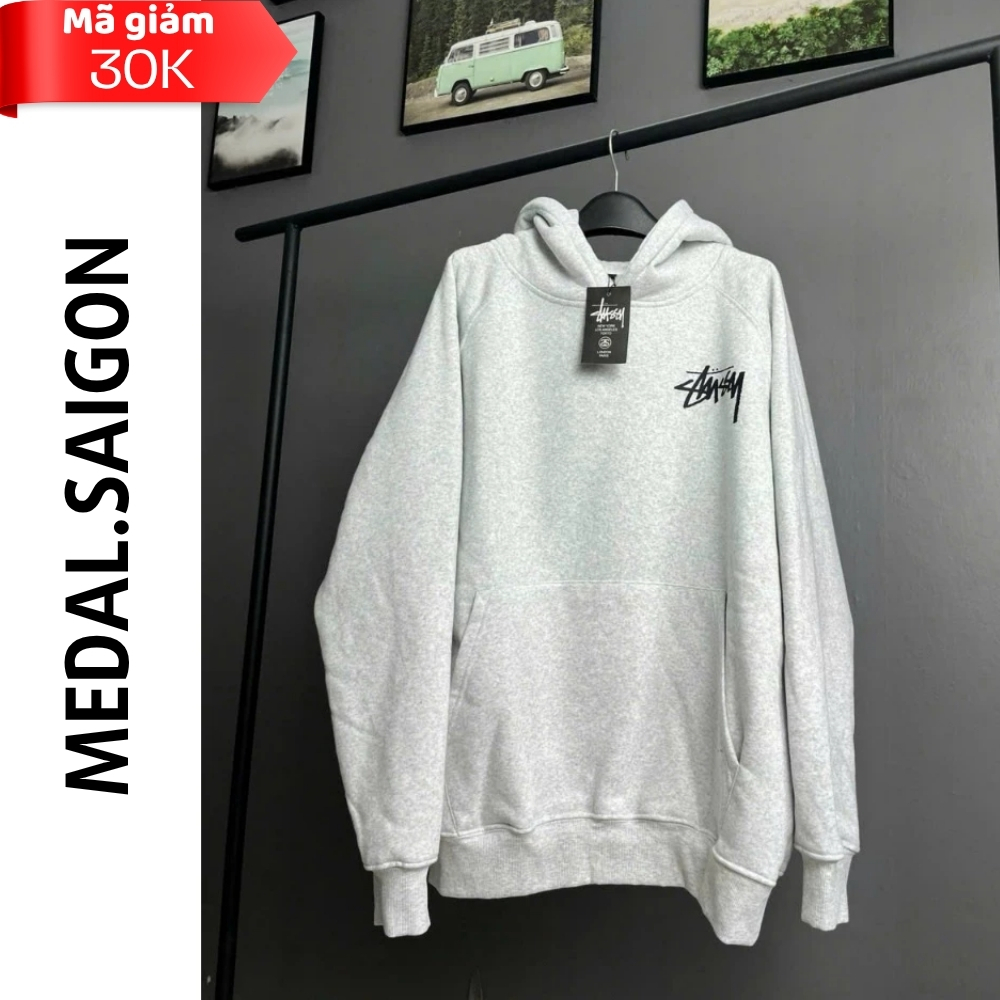 [Loại 1] Áo Khoác Hoodie Zip Stussy In – Chất Nỉ Dày Dặn, Form Chuẩn Unisex Nam Nữ