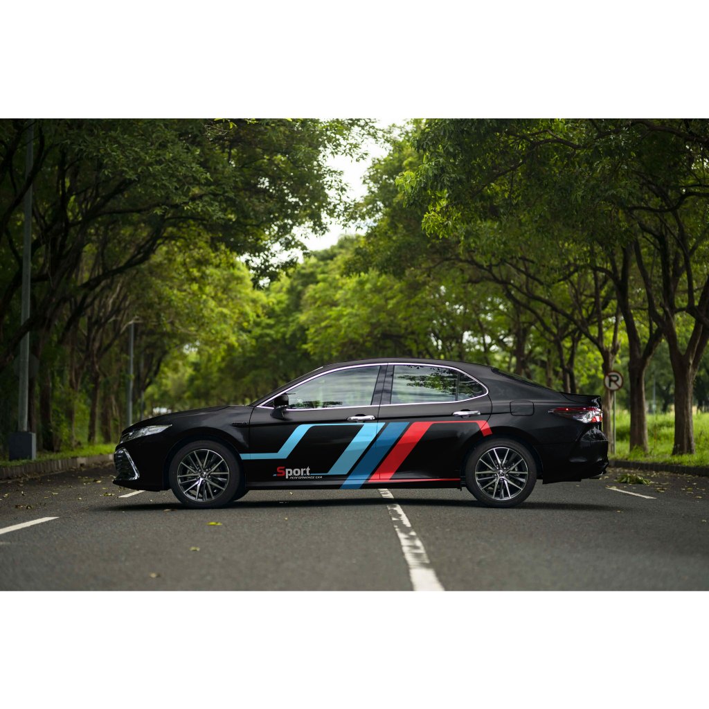 Tem dán hình Toyota Camry Sport, Tem trang trí xe ô tô, Tem decal xe ô tô