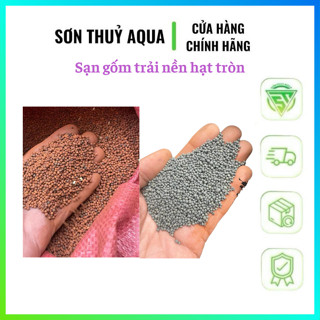  Sạn gốm trải nền hạt tròn 1kg - Cho bể cá cảnh thủy sinh 