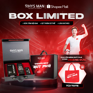 Box giới hạn - Sữa tắm gội nam 3in1 Rhys Legend 350ml & Body mist 120ml & Lăn khử mùi 50ml Rhys Man