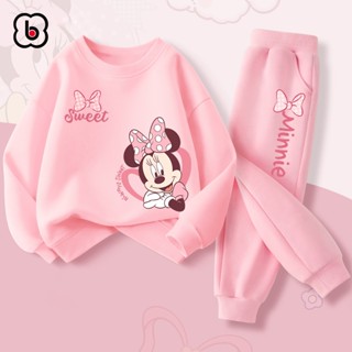  Bộ nỉ cho bé gái BabyloveGO mẫu mới 2026 đồ bộ thu đông dài tay in hình Disney độc đáo 