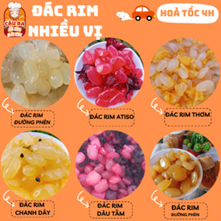 Đác Rim Nhiều Vị : Khóm (Thơm), Đường Phèn , Me, Đường Thốt Nốt , Tắc Khóm , Hoa Atiso , Chanh Dây Hủ 500g - Cậu Ba Food