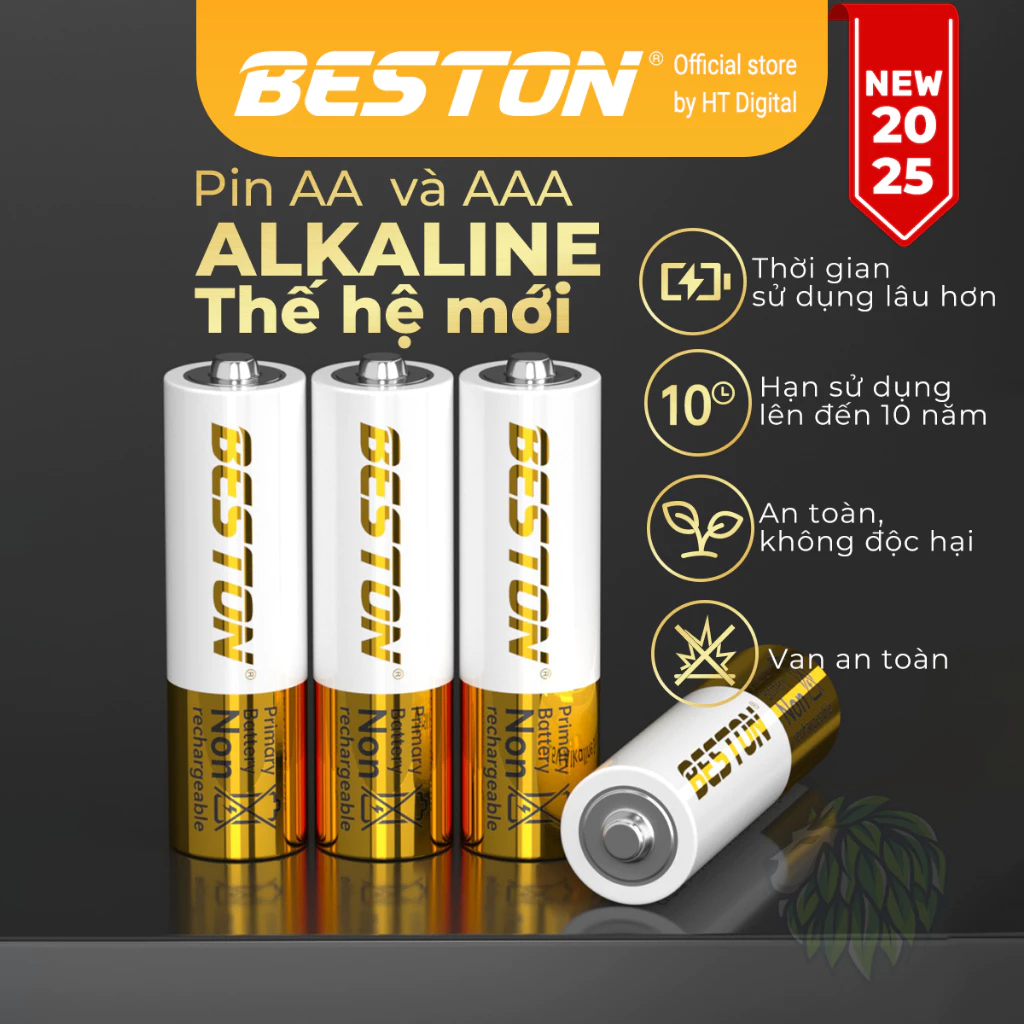 Pin AA AAA Alkaline Beston – Pin khô thế hệ mới, an toàn cho mọi thiết bị