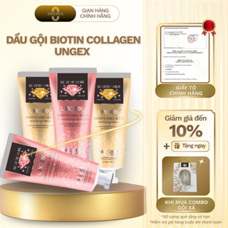  Dầu gội biotin collagen LUXURY hương hoa thơm lâu cho mọi tóc Biotin collagen Ungex siêu mượt 60ML 
