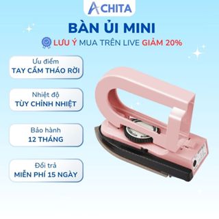  Bàn ủi mini  BL3  bề mặt phủ Teflon giúp bảo vệ quần áo làm nóng trong 3 giây gấp gọn tiện lợi 