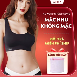 Áo Ngực Đúc Su Không Gọng Cao Cấp AHBRA SA01 Dáng Bra Thể Thao Không Lộ Viền Mút Mỏng Có Bigsize