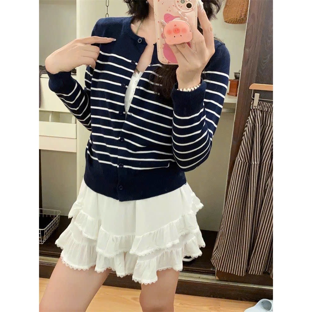 Áo Cadigan Len Lông Thỏ, Áo Len Dệt Kim Hoạ Tiết Kẻ Sọc Mẫu Trơn 2 Màu Đơn Phong Cách Hàn Quốc Dễ Thương Qccc Shopquacam | BigBuy360 - bigbuy360.vn