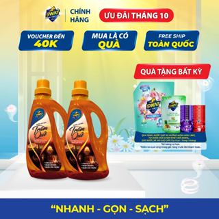 Combo 2 Chai Nước Lau Sàn SWAT Hương Trầm Quế Chuyên dụng cho Robot 960ml
