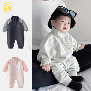  Bodysuit dài tay cho bé trai gái Nỉ bông Cao Cấp Bộ liền thân cho bé gái trai kéo khóa Quần áo sơ sinh cho bé 0-12M 