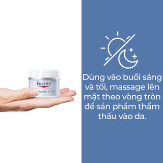 Kem dưỡng cấp ẩm cho da thường đến da hỗn hợp Eucerin Ultrasensitive Aquaporin Nourishing Cream 50ml