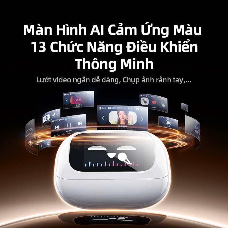 Tai nghe Bluetooth 5.4 Kẹp tai Ugreen S6 ClipBuds Magic | Màn hình màu | Kết nối 2 thiết bị | WS208 | BigBuy360 - bigbuy360.vn