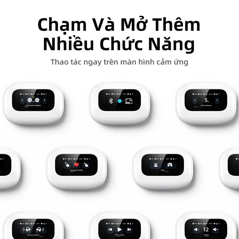 Tai nghe Bluetooth 5.4 Kẹp tai Ugreen S6 ClipBuds Magic | Màn hình màu | Kết nối 2 thiết bị | WS208 | BigBuy360 - bigbuy360.vn