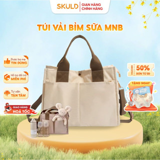 Túi Đựng Bỉm Sữa MNB Cho Mẹ Và Bé Có Khóa Kéo – Nhiều Ngăn, Chống Thấm Nhẹ, Kèm Quai Đeo Chéo SKULD