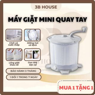 Máy giặt mini Achita G60 quay tay vắt kiệt nước, máy vắt quần áo bằng tay kiêm máy giặt đồ lót