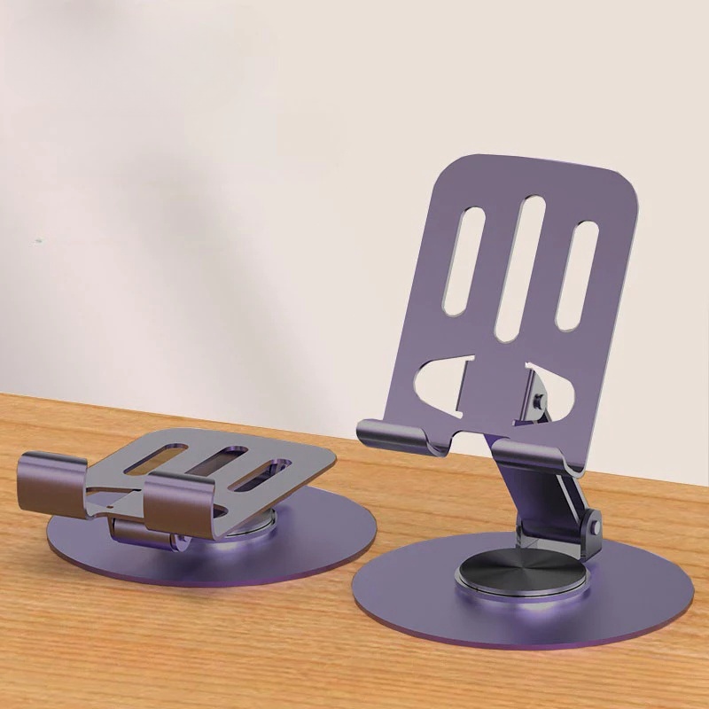 Giá đỡ điện thoại di động người lười bằng kim loại 360 ° Xoay gấp di động Máy tính để bàn đa chức năng Ảnh trực tiếp Hỗ | BigBuy360 - bigbuy360.vn