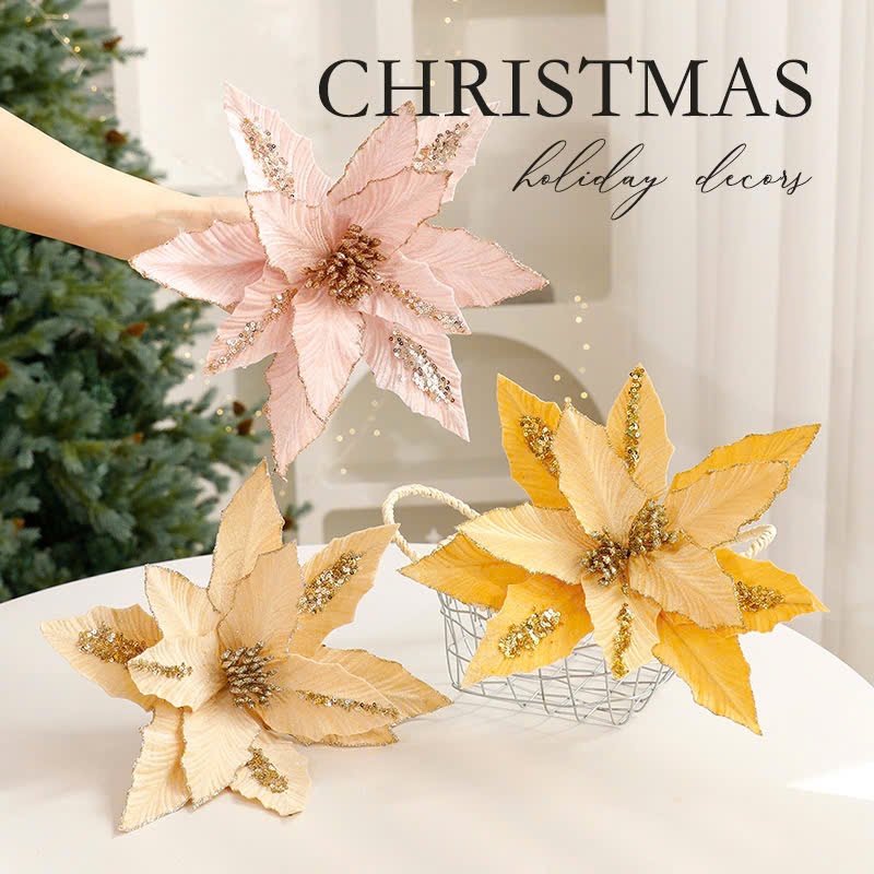 Hoa Kim Sa Nguyệt Quế KS16 Phụ Kiện Trang Trí Cây Thông Noel Giáng Sinh