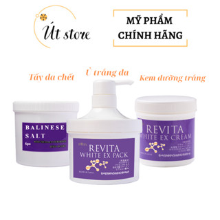  Tẩy da chết tảo tươi muối biển Balinese Ủ trắng da body Revita White EX Pack Kem trắng da Balinese 
