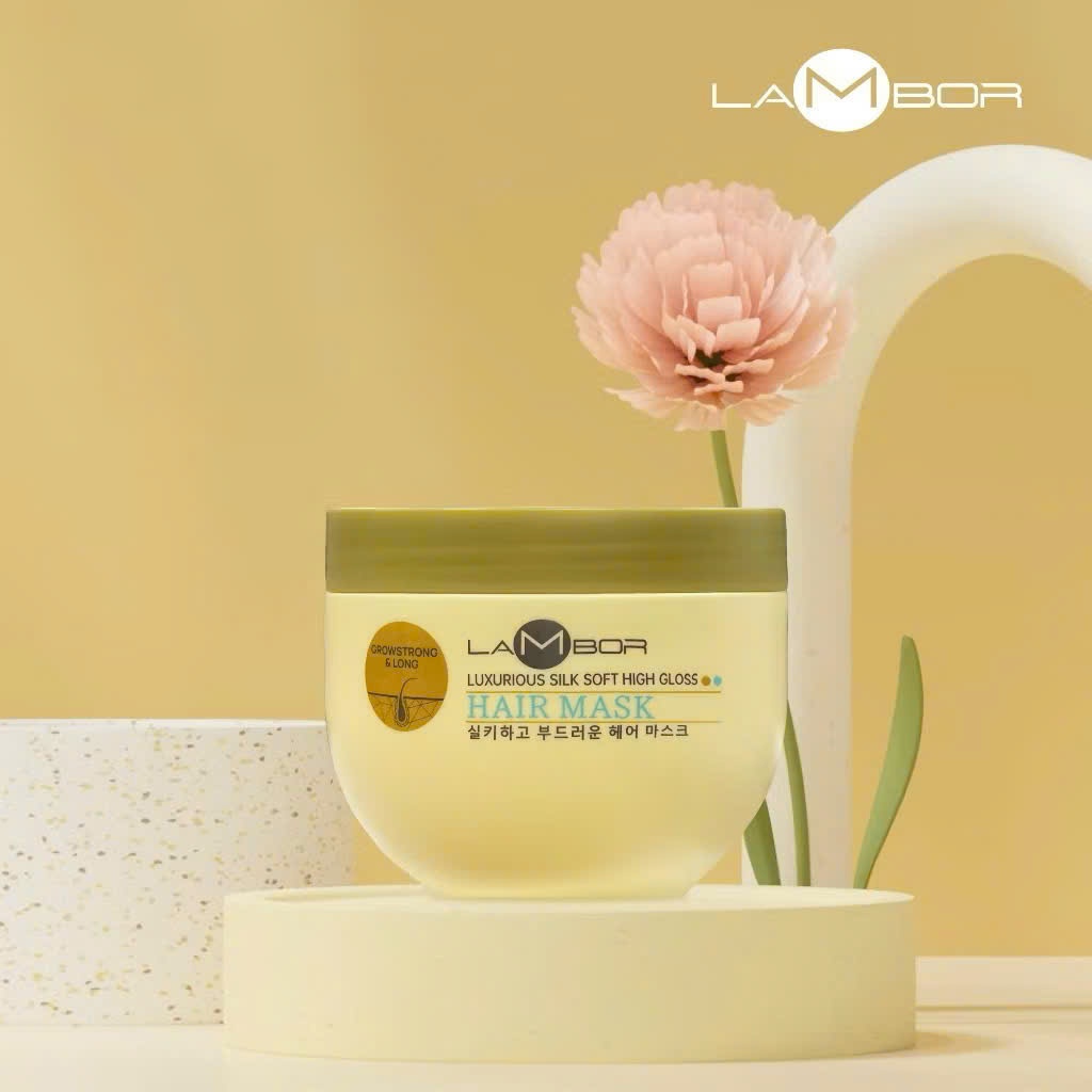 Kem Hấp Ủ Tóc Lambor Vàng, Dưỡng Tóc Mềm Mượt, Giảm Khô Xơ Hư Tổn