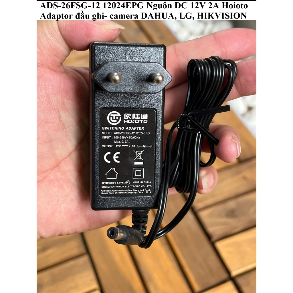 🎥 ADAPTER NGUỒN 12V 2A CHO CAMERA – LOẠI TỐT, ỔN ÁP, BỀN BỈ, AN TOÀN TUYỆT ĐỐI