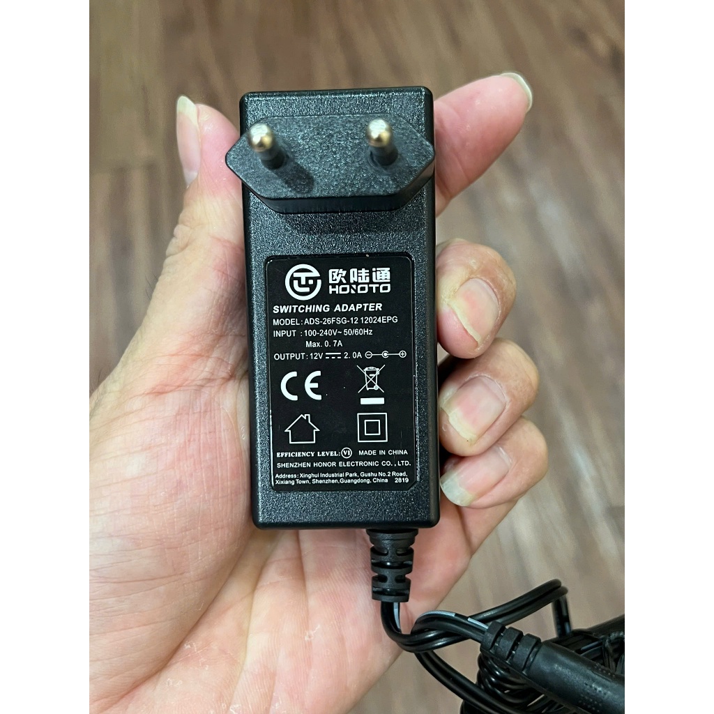 Adapter nguồn 12v 2a loại tốt 5.5mm x 2.1mm