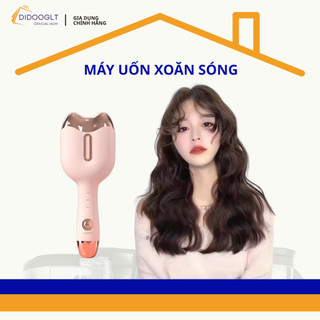  Máy uốn tóc xoăn sóng nước Hippie size 33mm - Máy làm tóc chất liệu gốm sứ chống bỏng tay   didooglt   