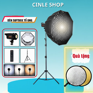 Đèn livestream trợ sáng  Softbox Bát Giác Tổ Ong – Hỗ Trợ Livestream, Quay Video, Chụp Ảnh Studio Chuyên Nghiệp-BH 12T