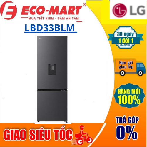Tủ lạnh LG LBD33BLM Inverter 332 lít ( Tặng giao lắp đặt miễn phí)