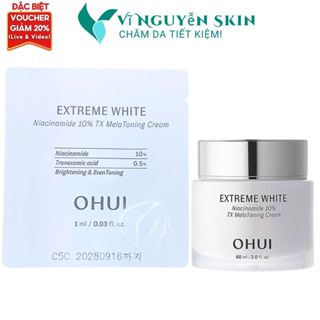  10 Gói Kem Mờ Tàn Nhan Thâm Sạm Da Dưỡng Trắng Da OHUI Extreme White Melatoning Cream 