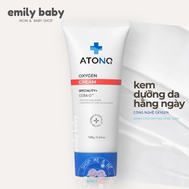 Kem dưỡng ẩm hữu cơ cho bé Atono2 Oxygen Cream 160g