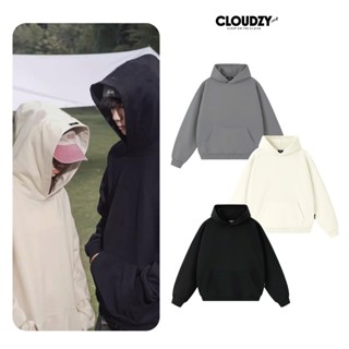 Áo hoodie trơn unisex nam nữ local brand HD TRƠN CLOUDZY form rộng chất nỉ bông dầy dặn 100% cotton