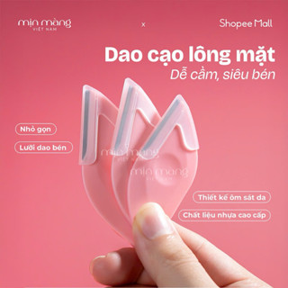 Dao Cạo Lông Mặt MỊN MÀNG Hình Bán Nguyệt Cạo Tỉa Râu Tiện Lợi Thiết Kế Thông Minh Siêu Bén Màu Hồng