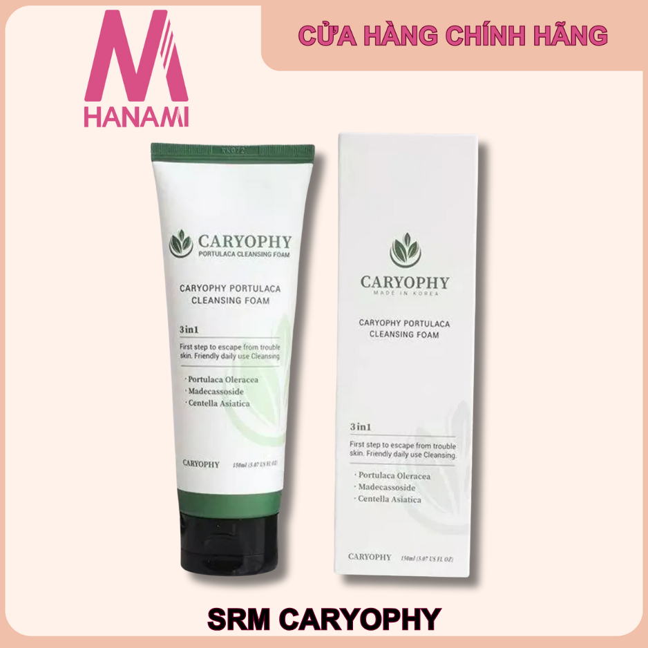 Sữa rửa mặt sạch sâu CARYOPHY Portulaca Cleansing Foam 150ML