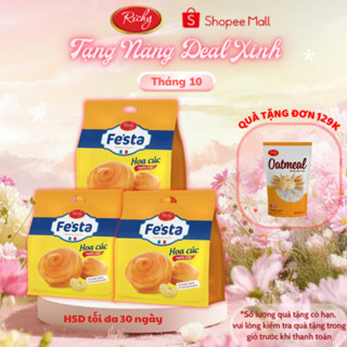 [Quà Tặng Đơn 129k] [Sẵn Kho Giao Nhanh] Combo 3 túi bánh mì hoa cúc ngàn lớp Festa Richy - Date 30 ngày