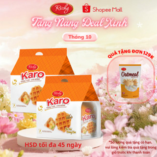 [Quà Tặng Đơn 129k] [Sẵn Kho Giao Nhanh] Combo 2 Bịch Bánh Richy Karo Hoàng Kim Phô Mai & Sợi Gà Truyền Thống
