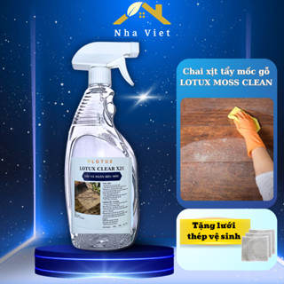 Chai xịt tẩy mốc gỗ 500ml, tiện lợi, sử dụng tẩy rêu, chống mốc cho bề mặt gỗ [tặng lưới vệ sinh]