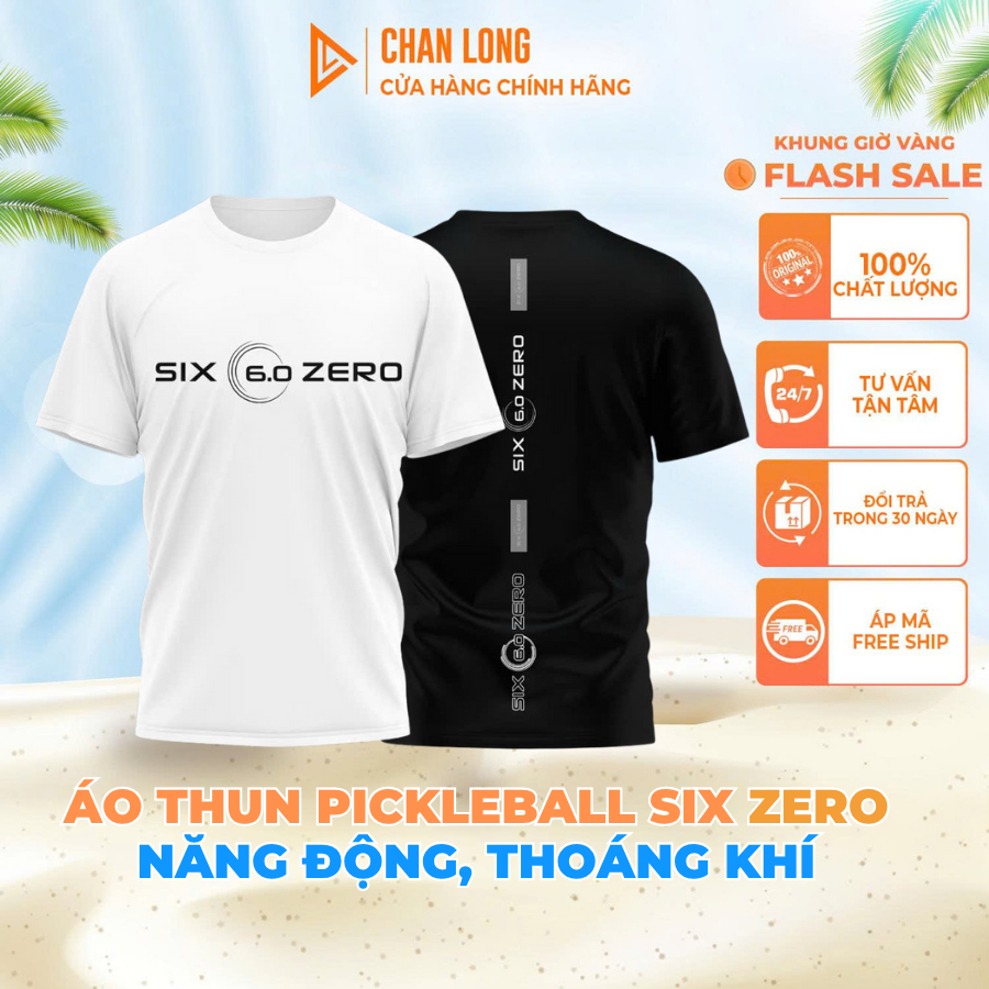 Áo Thun Pickleball SIX ZERO Cao Cấp – Êm Mịn, Thoáng Khí, Co Giãn 4 Chiều